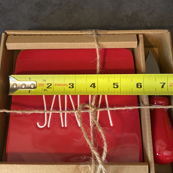 Rae Dunn Cheese Plate and Knife Set - Picture 2 of 3